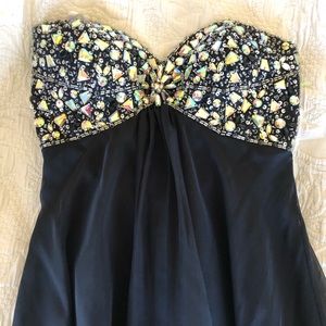 Strapless prom dress